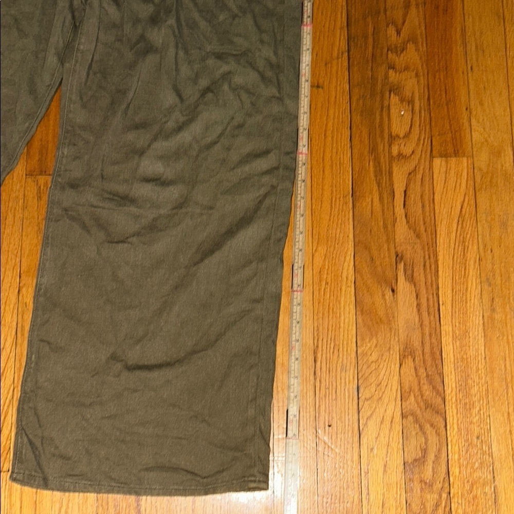 Levi's Green Wide Leg Pants Casual Cotton - Picture 5 of 11
